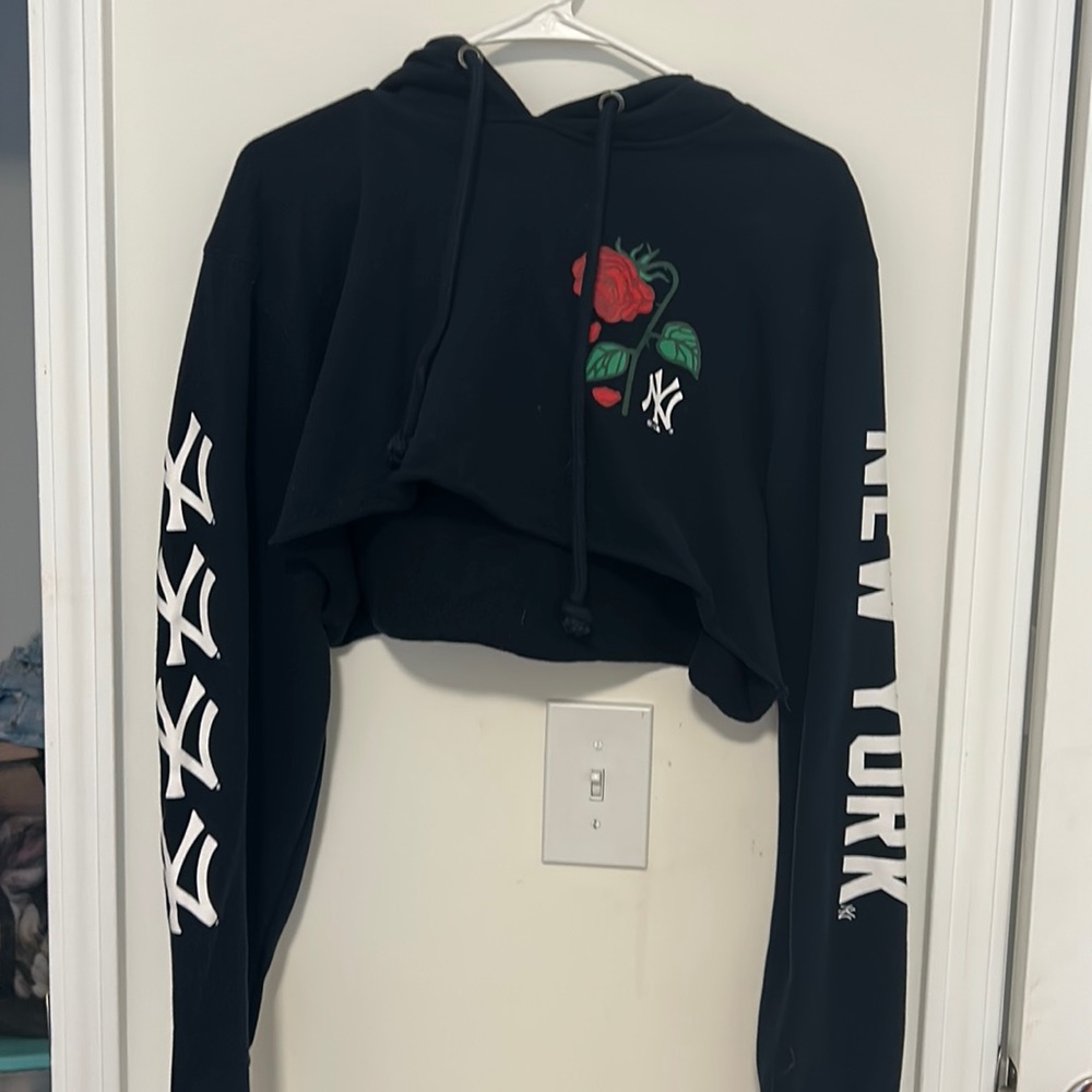 New York yankee cropped sweatshirt